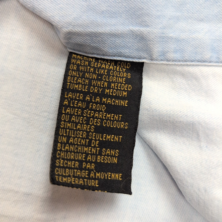 Chemise Harley Davidson Femme L Jean Bleu MC 2 Poches Coton manches courtes