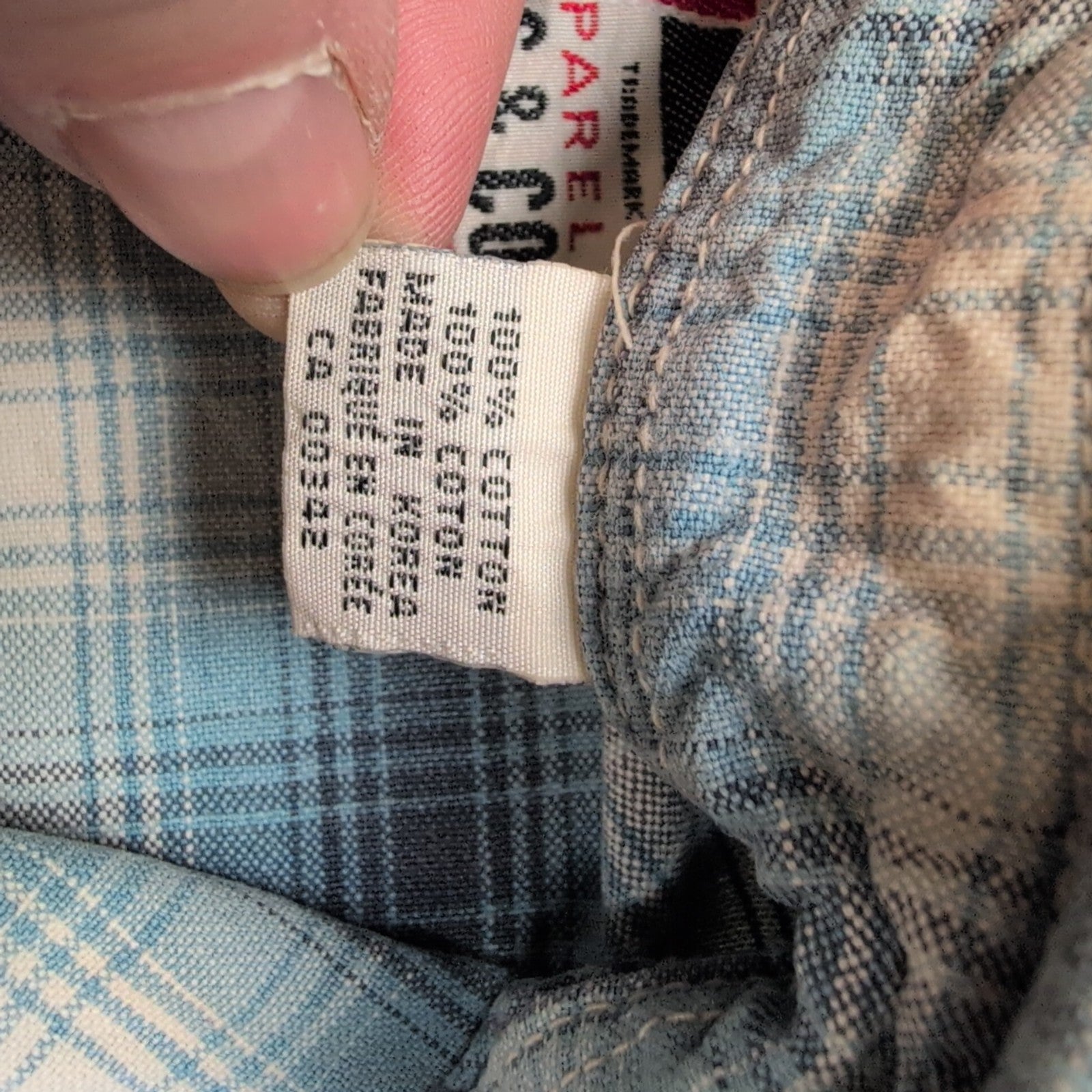Chemise Levi's bleu ciel vintage robuste Red Tab noir Taille M (taille grand)