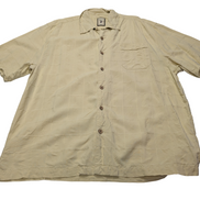 Chemise hawaïenne soie jaune Jamaica Jaxx manches courtes taille XL