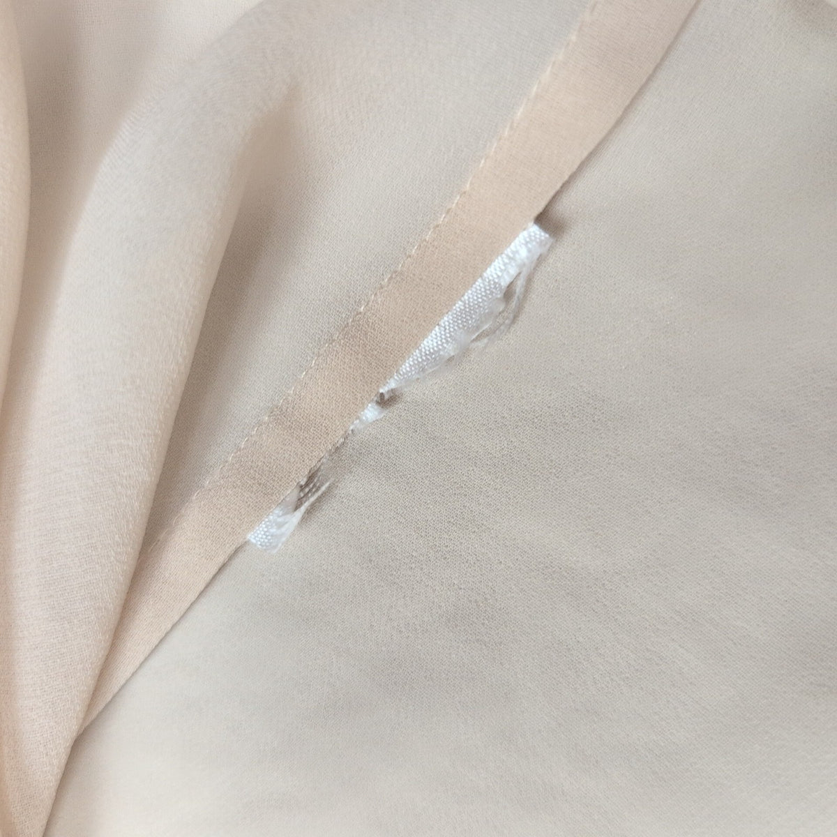 Blouse Esprit Femme 36 Beige Col V Manches Longues Poche Zippée