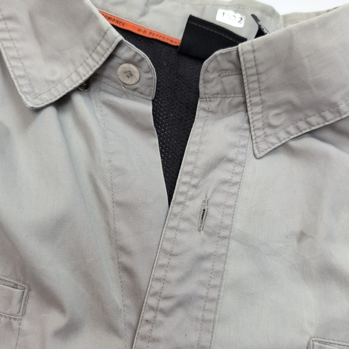 Chemise Harley Davidson 2XL Grise Manches courtes Ventilée Tête de Mort 2 Poches