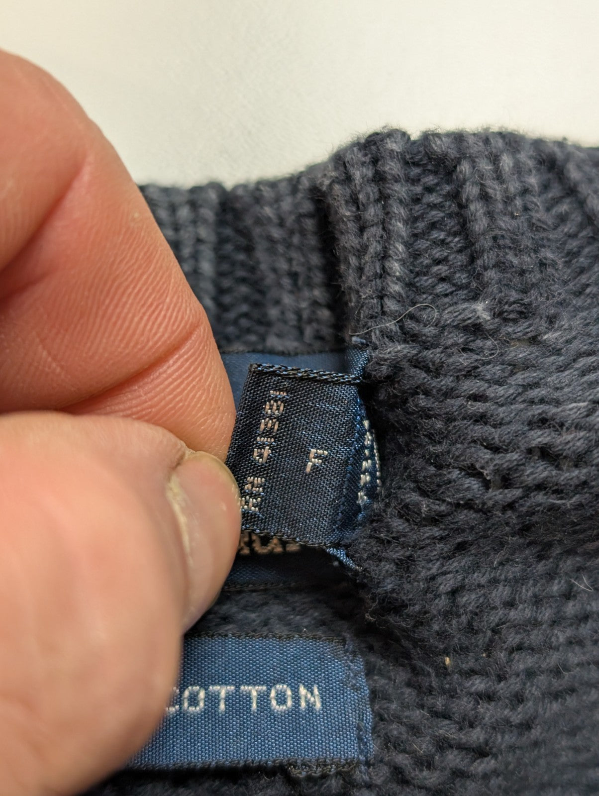 ➜ Pull POLO Ralph Lauren Maille Dense Bleu Marine Col Rond - Taille L
