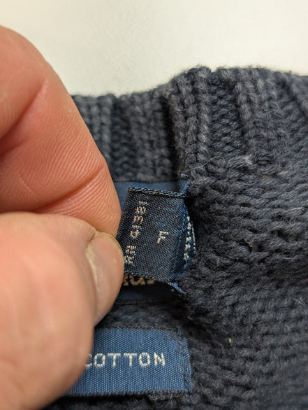 ➜ Pull POLO Ralph Lauren Maille Dense Bleu Marine Col Rond - Taille L
