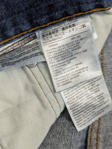 Jean Levi's 569 Loose Straight Homme W40 L32 Bleu Foncé Vintage Original Denim