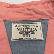 Nautica chemise saumon 2 poches logo ton sur ton taille 2XL