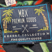 Chemise Hawaïenne MBX Premium Goods 100% Viscose - Bleu Marine - XL