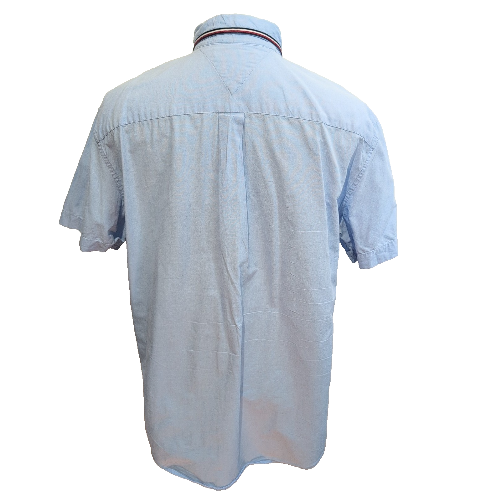Chemise Tommy Hilfiger Bleu Clair Manches Courtes 1 Poche Taille XL