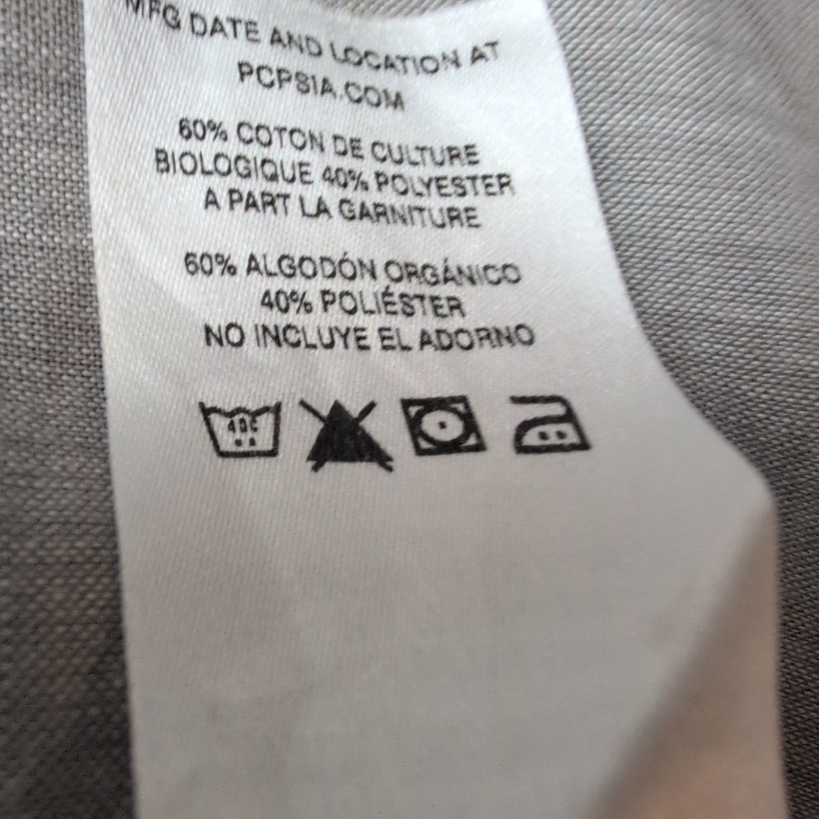 Chemise Patagonia grise manches courtes une poche taille L
