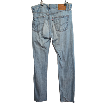 Levi’s 501 Jean Homme W33 L34 Bleu Clair Vintage Pantalon Bouton