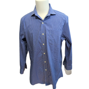 Chemise Lauren Ralph Lauren Bleue À Petits Carreaux Slim Fit Taille L XL