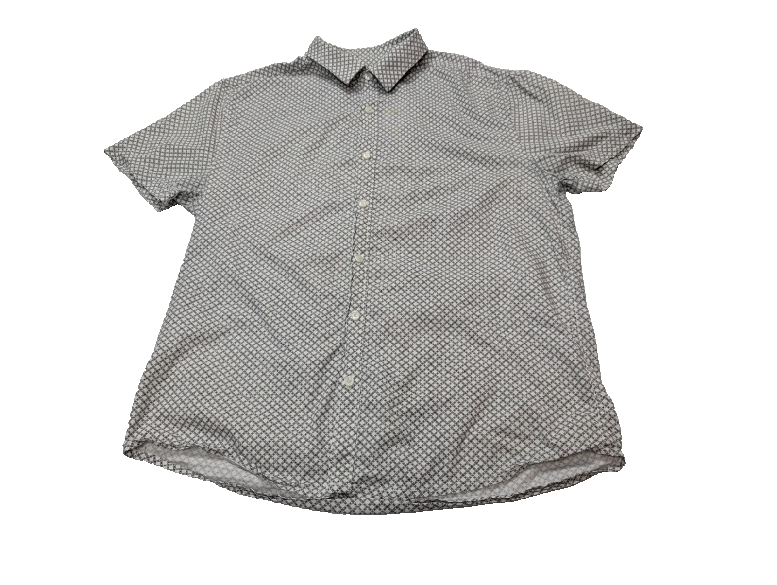 Chemise manches courtes Guess grise à motifs taille M Homme