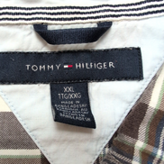 Chemise Tommy Hilfiger XXL 3XL Carreaux Marron Blanc Logo Poche