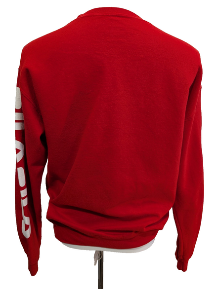 Sweat Fila Vintage T. M Col Rond Rouge | Multi-Logos Manches | TBE