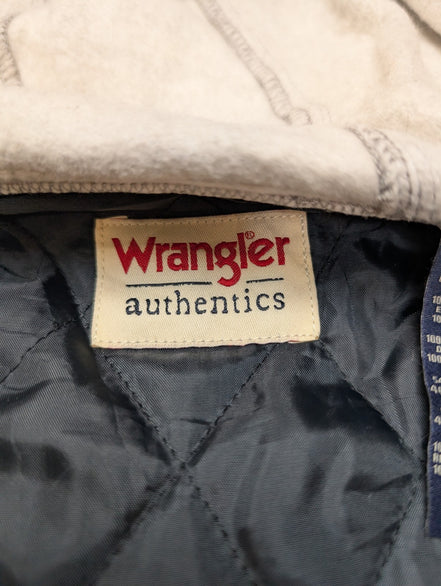 Wrangler Surchemise Flanelle Matelassée Capuche T.S Veste Carreau Gris |243S