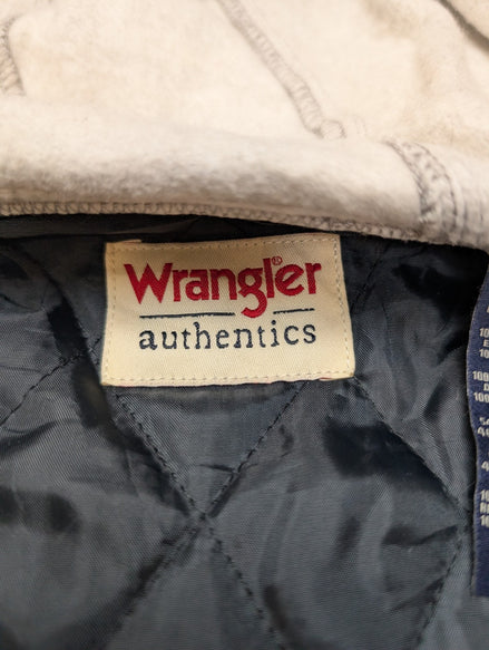 Wrangler Surchemise Flanelle Matelassée Capuche T.S Veste Carreau Gris |243S