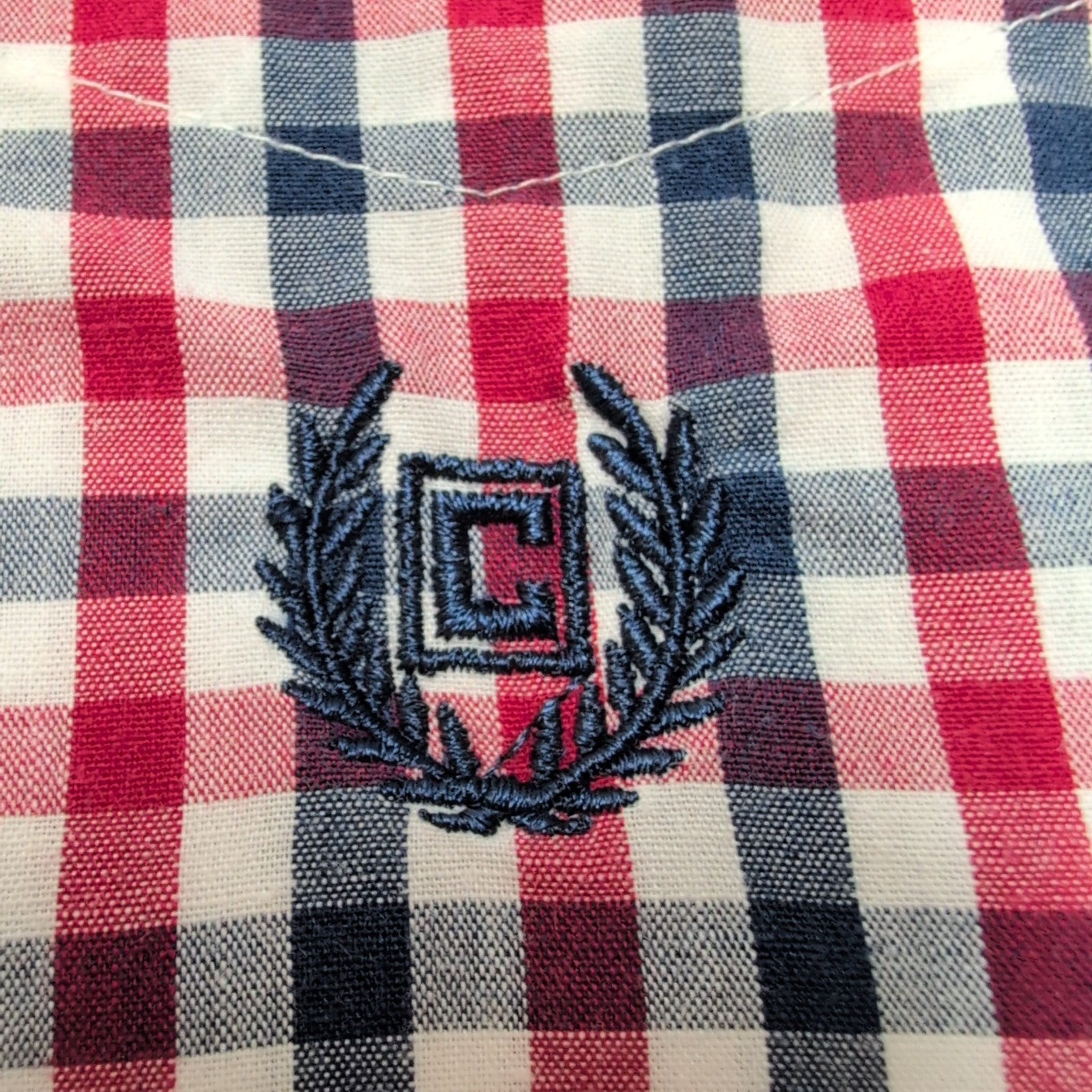 Chemise Chaps Carreaux Bleu Blanc Rouge Taille M Manches courtes