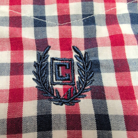 Chemise Chaps Carreaux Bleu Blanc Rouge Taille M Manches courtes