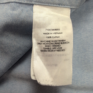 Chemise Ralph Lauren Bleu Clair L Logo Premium Marron Vintage