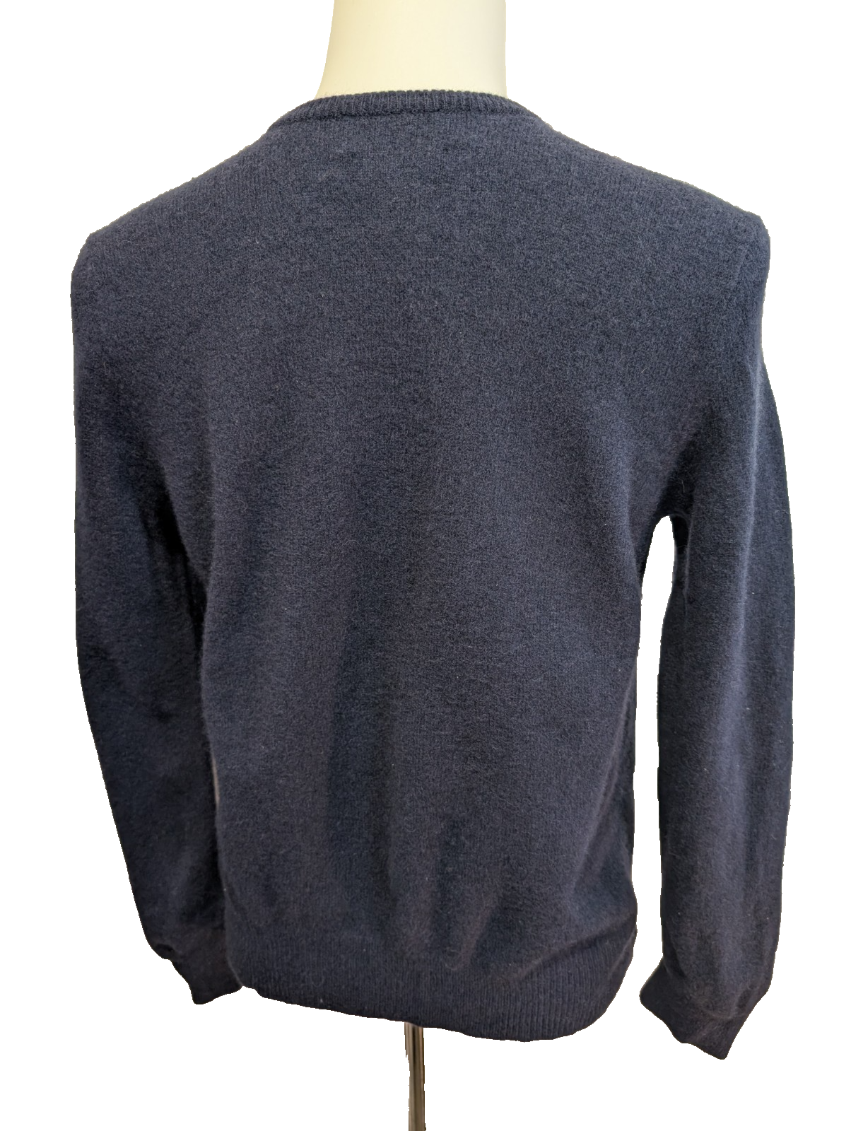 Pull Col V POLO Ralph Lauren Bleu Marine 100% Laine d'Agneau - Taille L / M