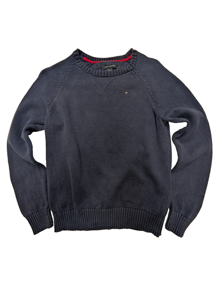 Pull Tommy Hilfiger vintage bleu marine garçon taille M (8-10 ans)