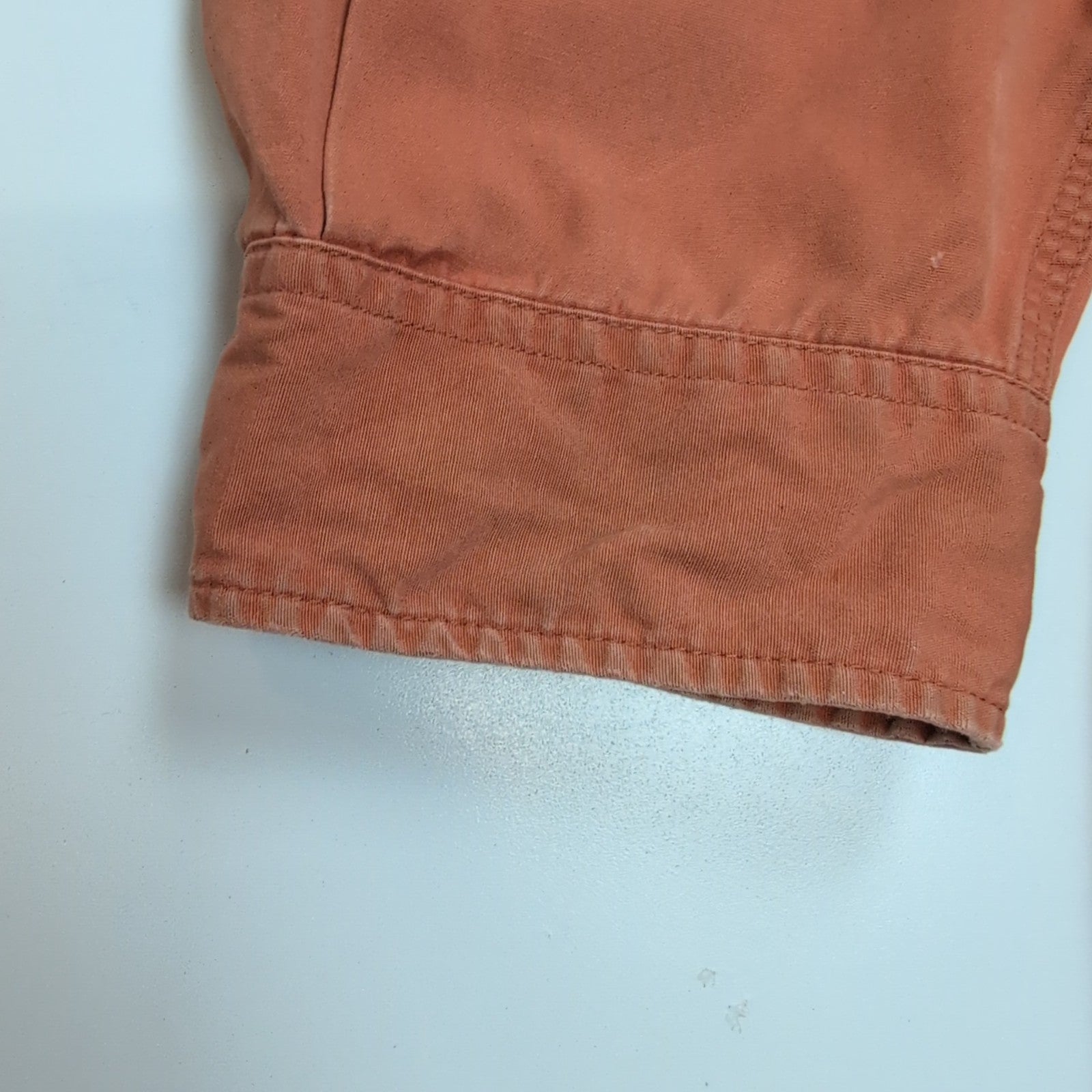 Chemise Carhartt Vintage Orange Patinée Manches Longues XXL