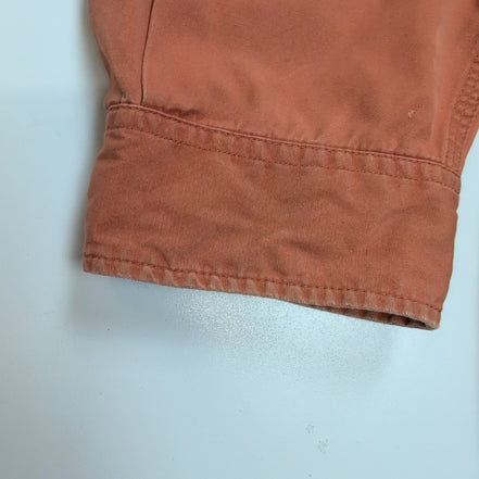 Chemise Carhartt Vintage Orange Patinée Manches Longues XXL