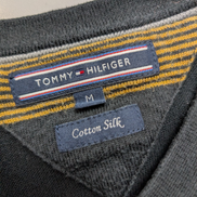 Pull Tommy Hilfiger - Col V - Noir Profond - Soie & Coton - Taille M