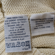 Pull Col Roulé Polo Ralph Lauren Blanc Crème Logo Blanc - Taille L