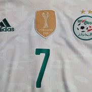 Maillot Algérie Blanc Adidas Mahrez 7 Champion Afrique 2019 Taille 176 (S/M)