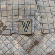 Chemise hawaïenne soie Visitor rayée manches courtes taille XL