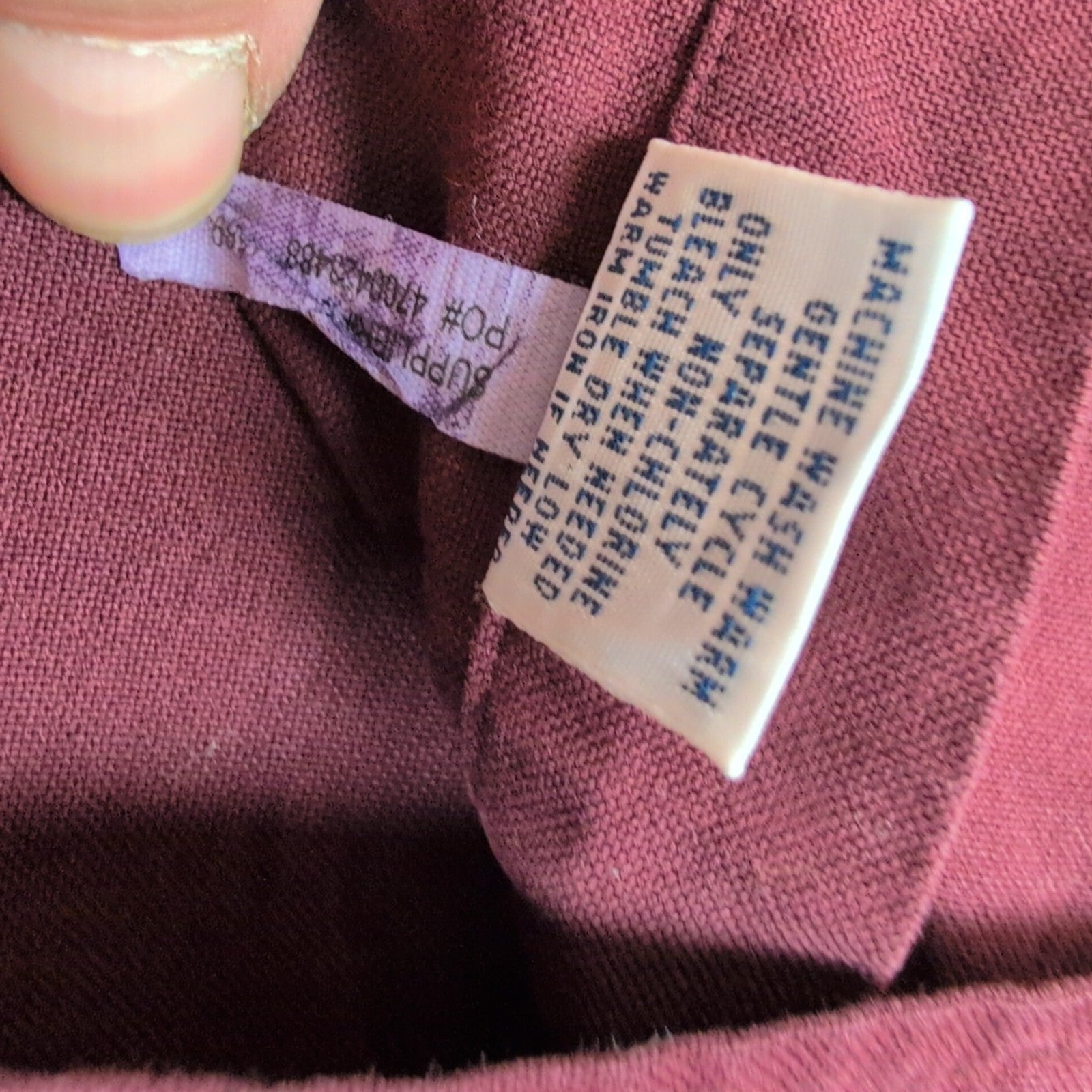 Chemise Ralph Lauren L bordeaux uni logo vert foncé 100% coton manches longues