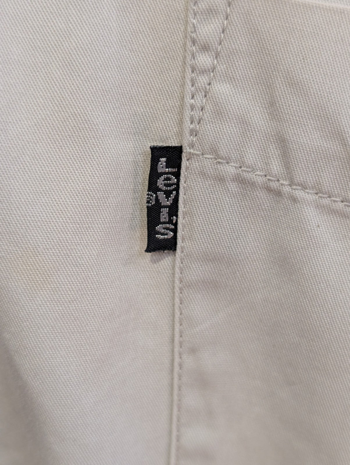 CHEMISE LEVI'S Coton Blanc Cassé Crème L/G Homme Vintage Poche