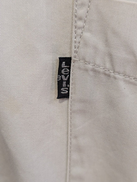 CHEMISE LEVI'S Coton Blanc Cassé Crème L/G Homme Vintage Poche