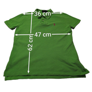 Polo manches courtes Polo Ralph Lauren femme L vert logo rose Skinny Fit