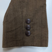 Veste Blazer femme Evan-Picone Marron à Rayures Taille L