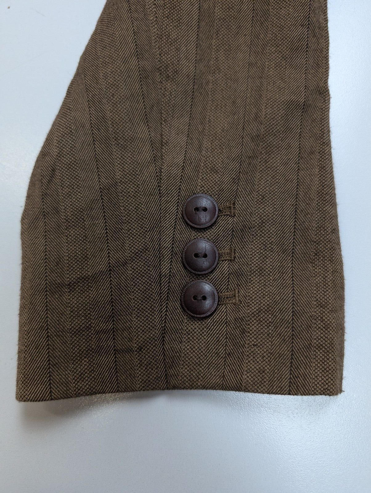 Veste Blazer femme Evan-Picone Marron à Rayures Taille L