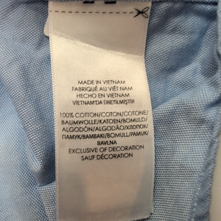 Chemise Ralph Lauren Slim Fit XL Chambray Oxford Bleu Manches courtes