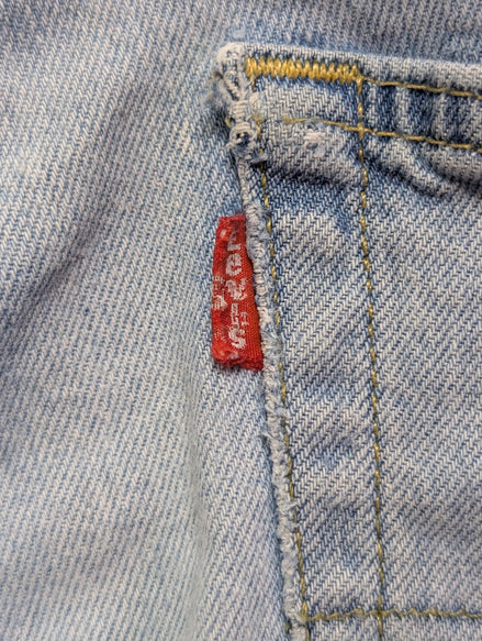 Jean Levi's 511 Homme Vintage Bleu Clair W31 L30 Denim Slim Fit Stretch Pantalon