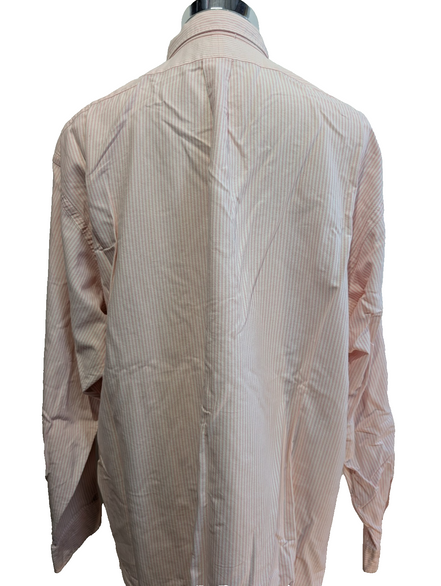 Chemise Polo Ralph Lauren Shirt XL XXL The Big Oxford Rose Rayée Logo Col Classi