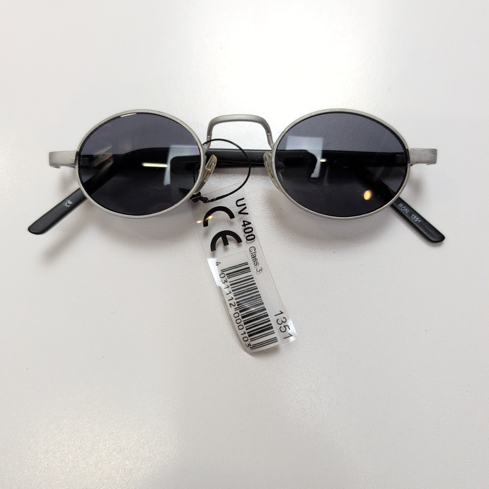 Lunettes de soleil Y2K Cyber Minimaliste Teintées Bleu Branches Fines