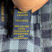 Chemise Polo Ralph Lauren Shirt XL Flanelle Doublée Carreaux Bleu Classic Fit BD