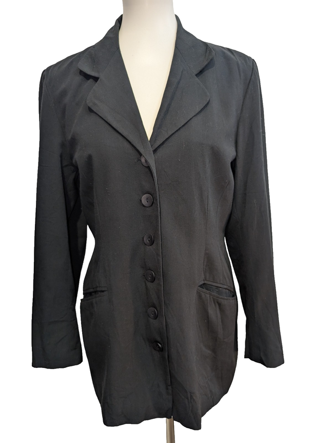 Veste Blazer femme Rebecca Sheldon New York Noir Taille S