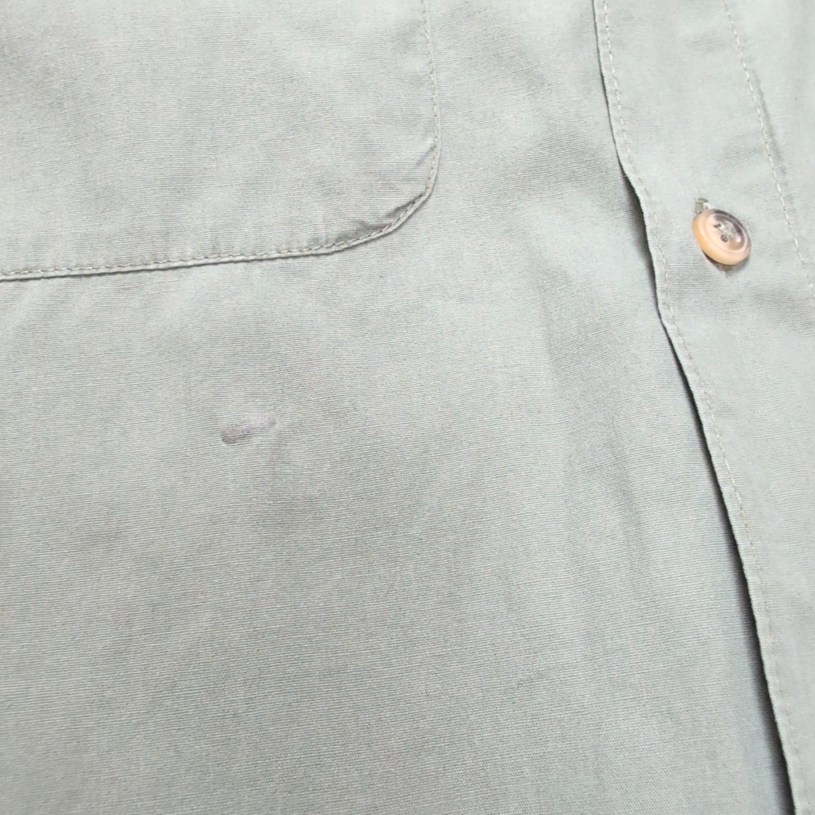 Chemise Wrangler Manche Courte Vert Kaki Tactique Taille XL Deux Poches