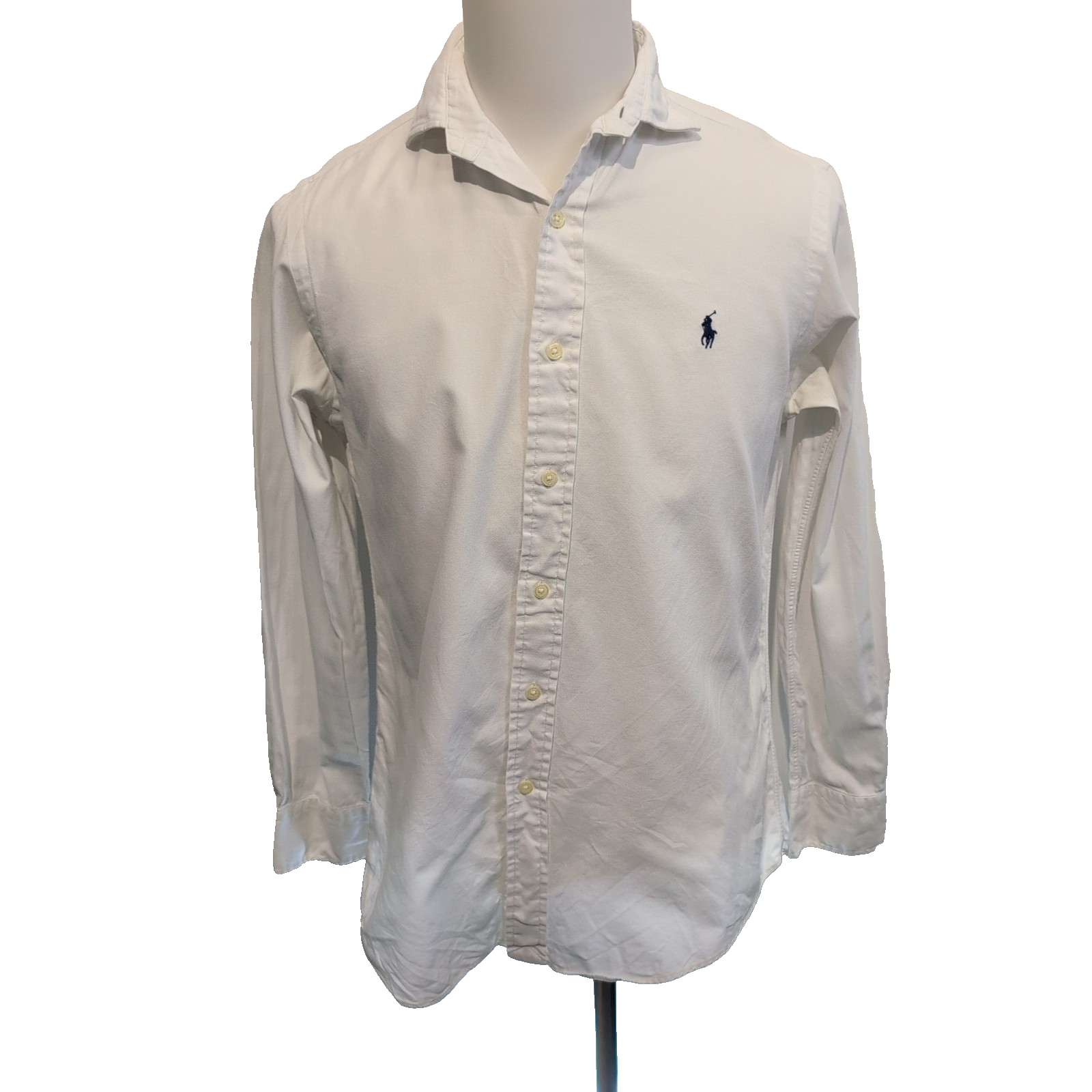 Chemisier Polo Ralph Lauren Taille S Blanc Logo Bleu Marine Manches longues