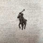 Polo Ralph Lauren Homme L Marron Clair Logo Marron Foncé Polo Manches Courtes