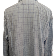 Chemise Polo Ralph Lauren Shirt XXL Carreaux Bleu Clair Blanc Col Classique