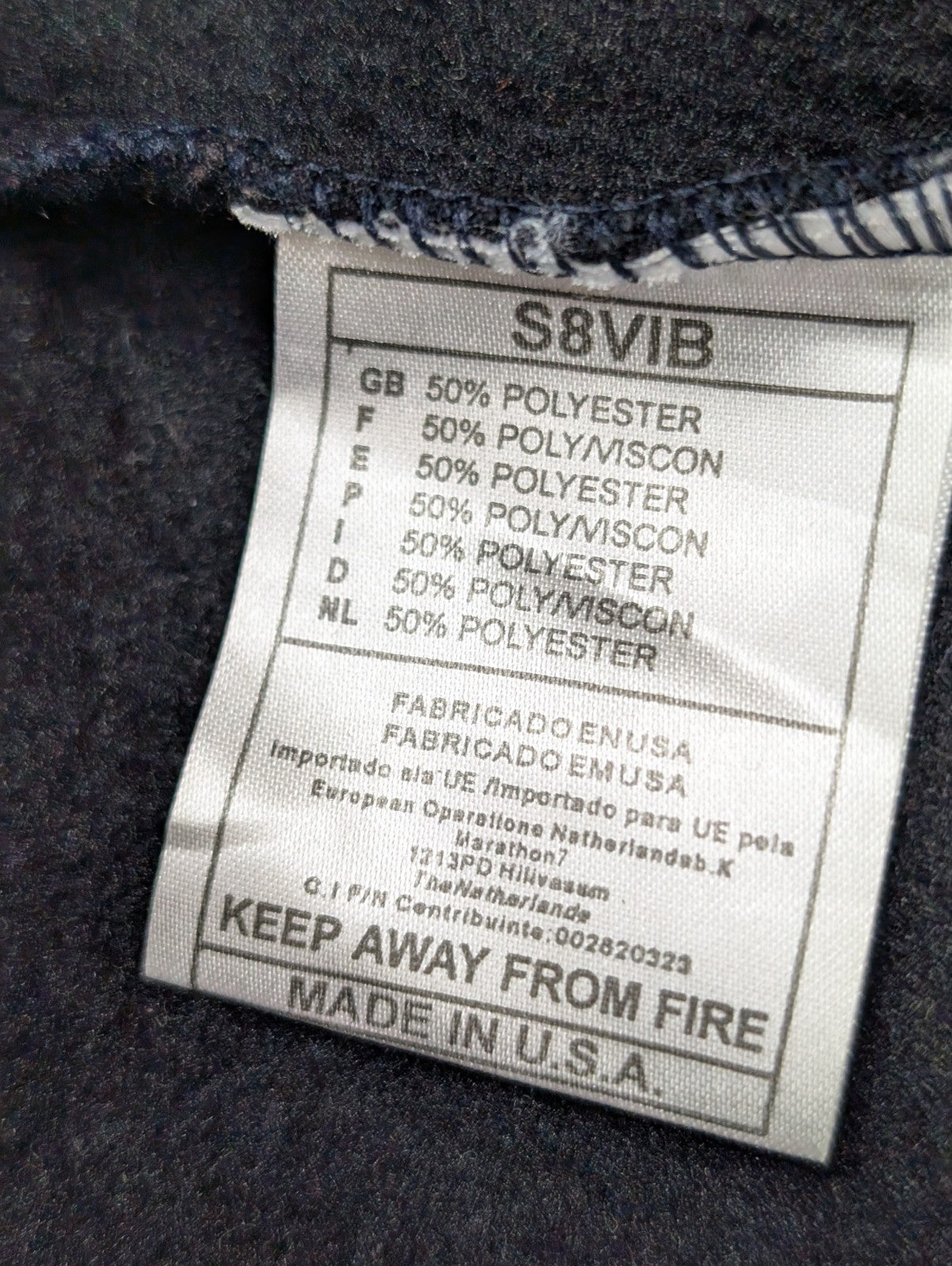 Veste Puma Hoodie Bleu Marine Made in USA Taille XL Épaisse Chaude Zippé Vintage