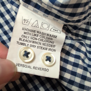 Chemise Tommy Hilfiger à Petits Carreaux Bleu Marine et Blanc 1 Poche - Taille L