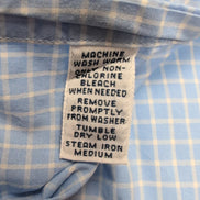 Chemise Ralph Lauren Blake XXL Bleu Ciel Carreaux Button Down Manches courtes