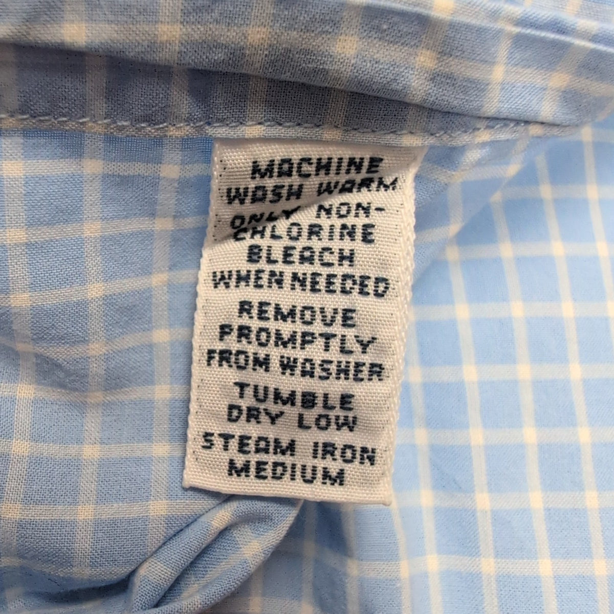 Chemise Ralph Lauren Blake XXL Bleu Ciel Carreaux Button Down Manches courtes
